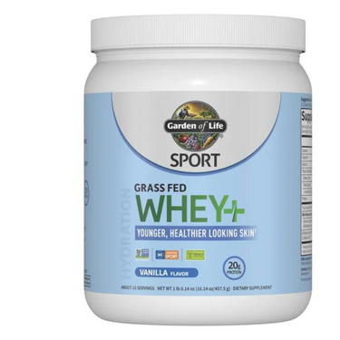 Sport Grass Fed Whey+ Skin Protein Powder - Vanilla